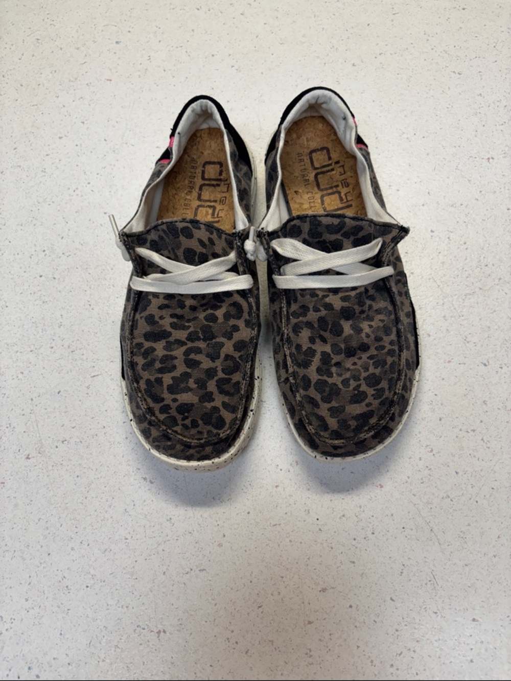 Hey Dude Wendy Jungle Slip-On Shoes - Brown/Black